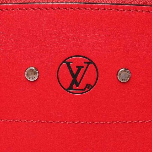 Louis Vuitton Red Smooth Leather City Steamer MM Bag - Picture 2 of 12